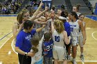 Cheryl Warren-Powers tribute  Wheaton College women's basketball honored fellow alum Cheryl Warren-Powers '95 with a pre-game ceremony. The annual tribute began after her passing in 2012. - Photo By: KEITH NORDSTROM : Wheaton, basketball, Cheryl Warren-Powers